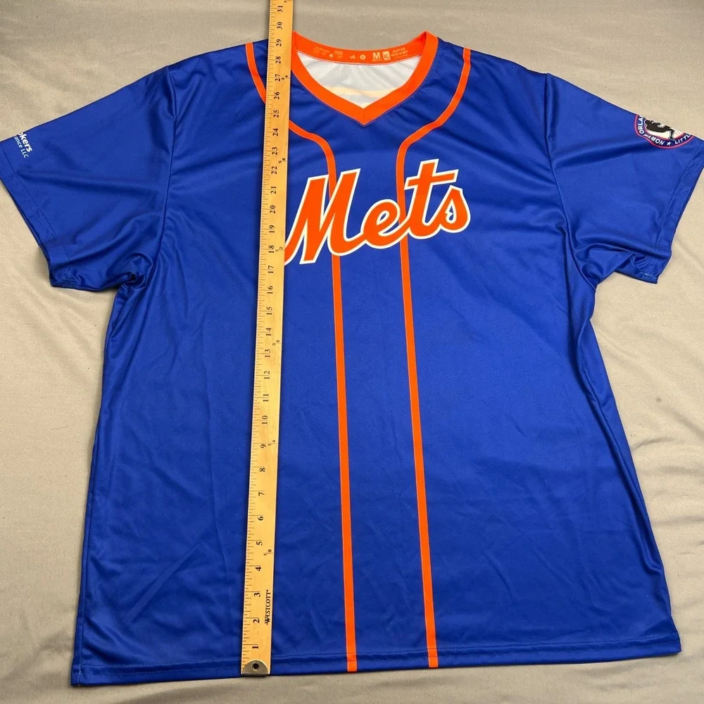 MLB New York Mets Jersey Shirt Mens XL Blue Little League Pullover Top